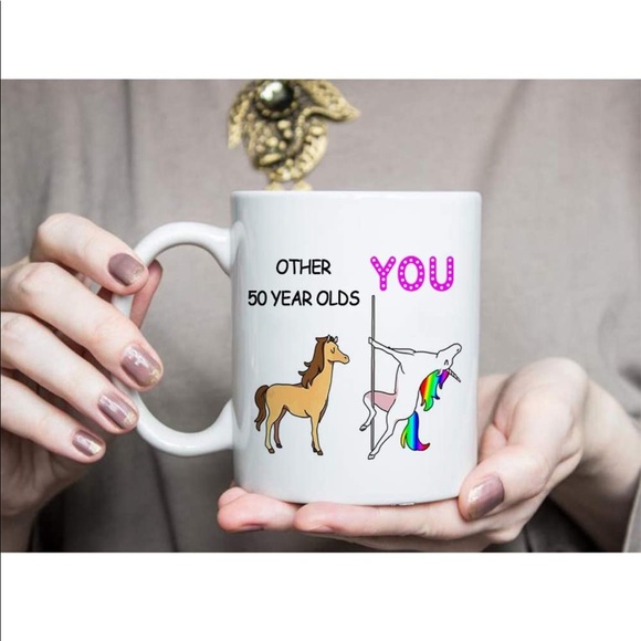 NEW JOEY Birthday Unicorn Other 50 Year Olds Coffee Cup - Picture 4 of 6